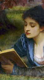 Charles Edward Perugini, La jeune lectrice, 1879